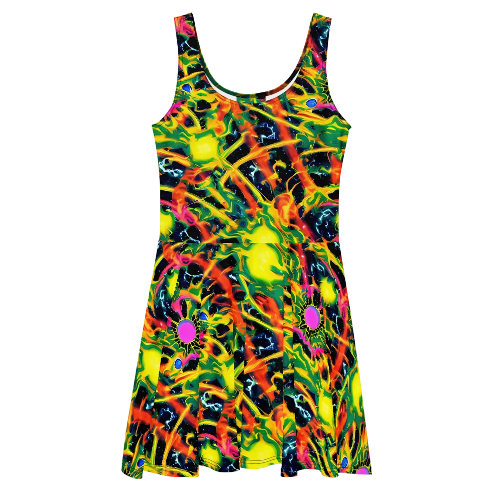 Molten Riot on Skater Dress — Front