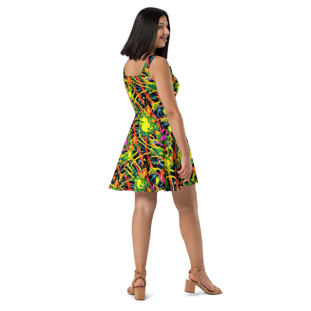 Molten Riot on Skater Dress — Right