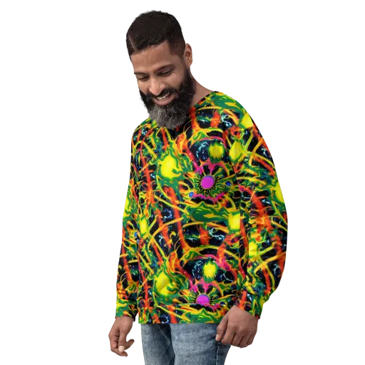 Molten Riot on a Sweatshirt