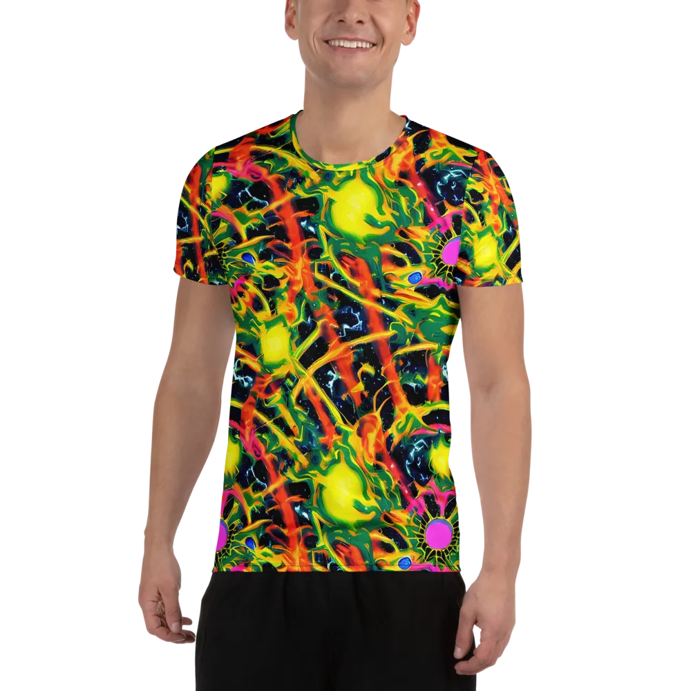 Molten Riot on Men's Athletic T-Shirt — Front
