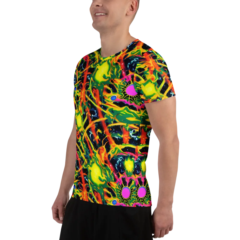 Molten Riot on Men's Athletic T-Shirt — Left