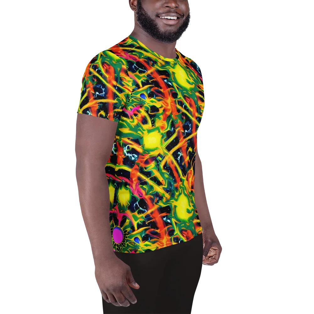 Molten Riot on Men's Athletic T-Shirt — Right