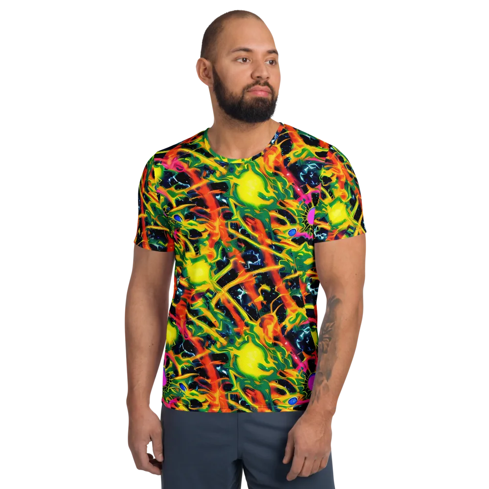 Molten Riot on Men's Athletic T-Shirt — Front