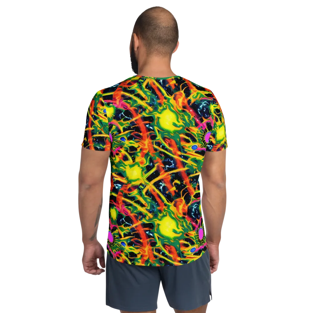 Molten Riot on Men's Athletic T-Shirt — Back