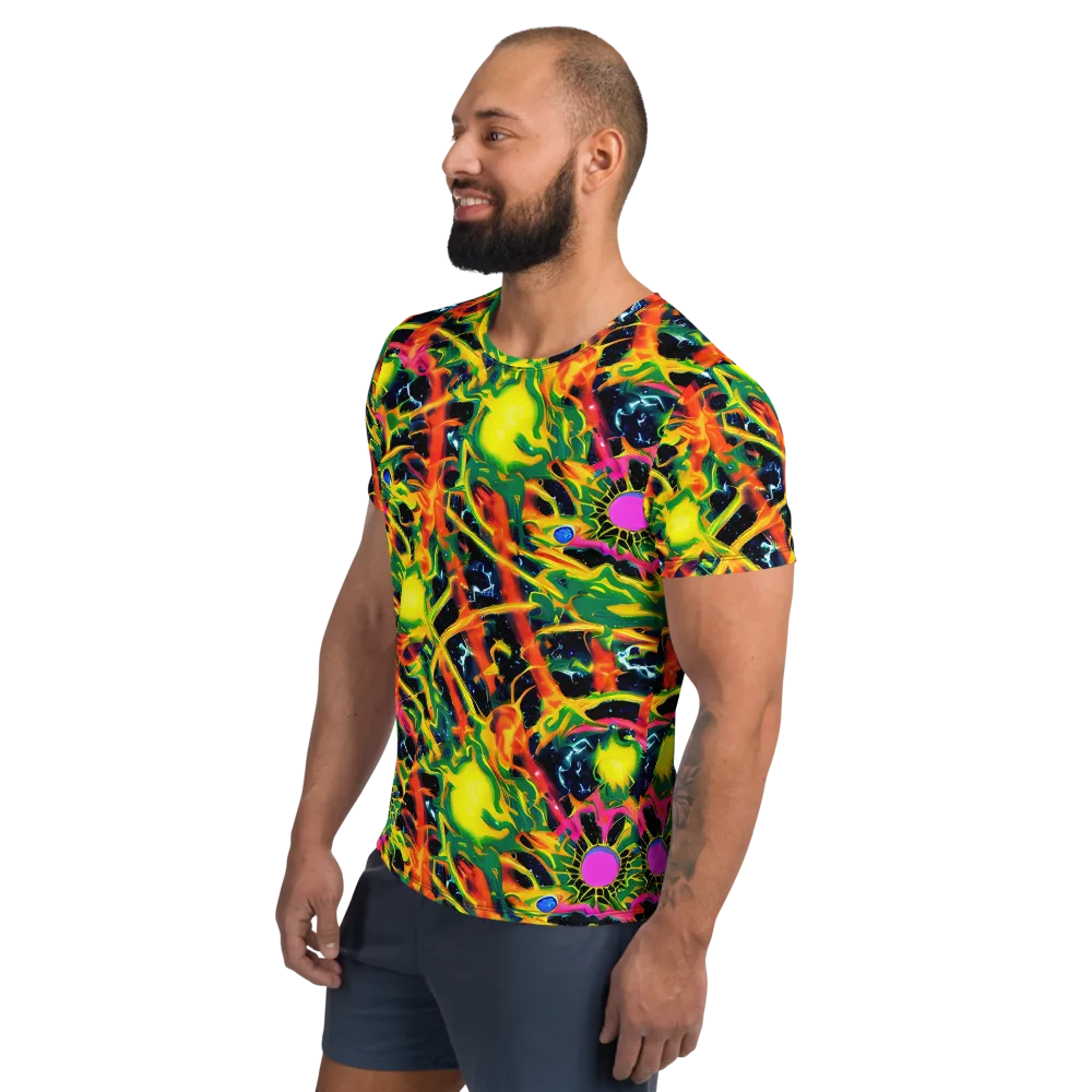 Molten Riot on Men's Athletic T-Shirt — Left
