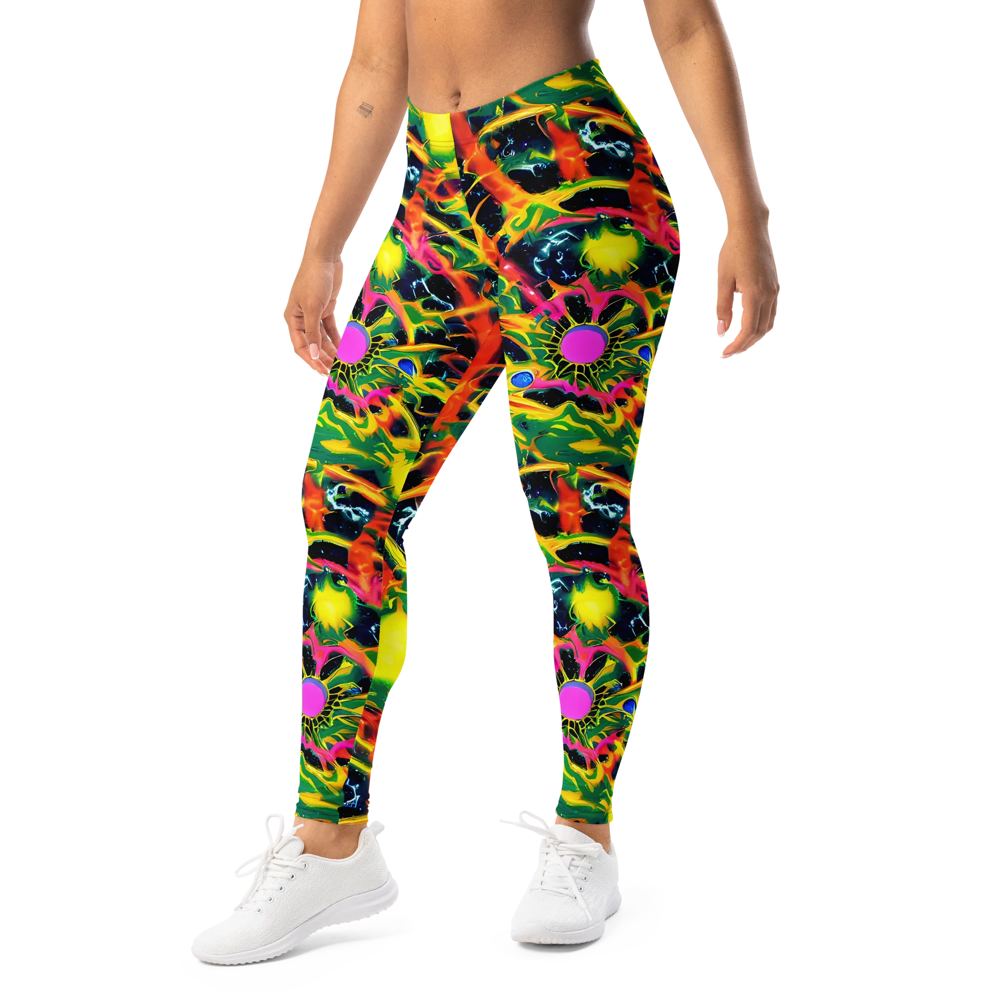Molten Riot on Leggings — Left Front