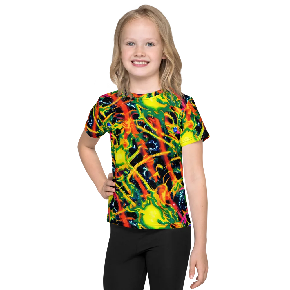Molten Riot on Kids Crew Neck T-Shirt — Front