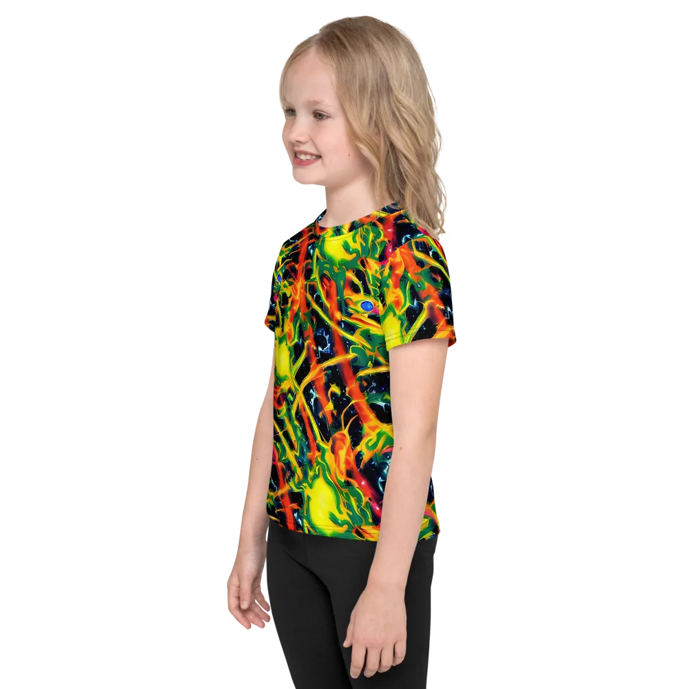 Molten Riot on Kids Crew Neck T-Shirt — Left
