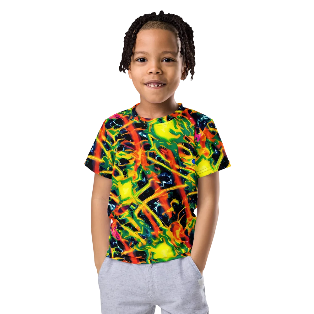 Molten Riot on Kids Crew Neck T-Shirt — Front