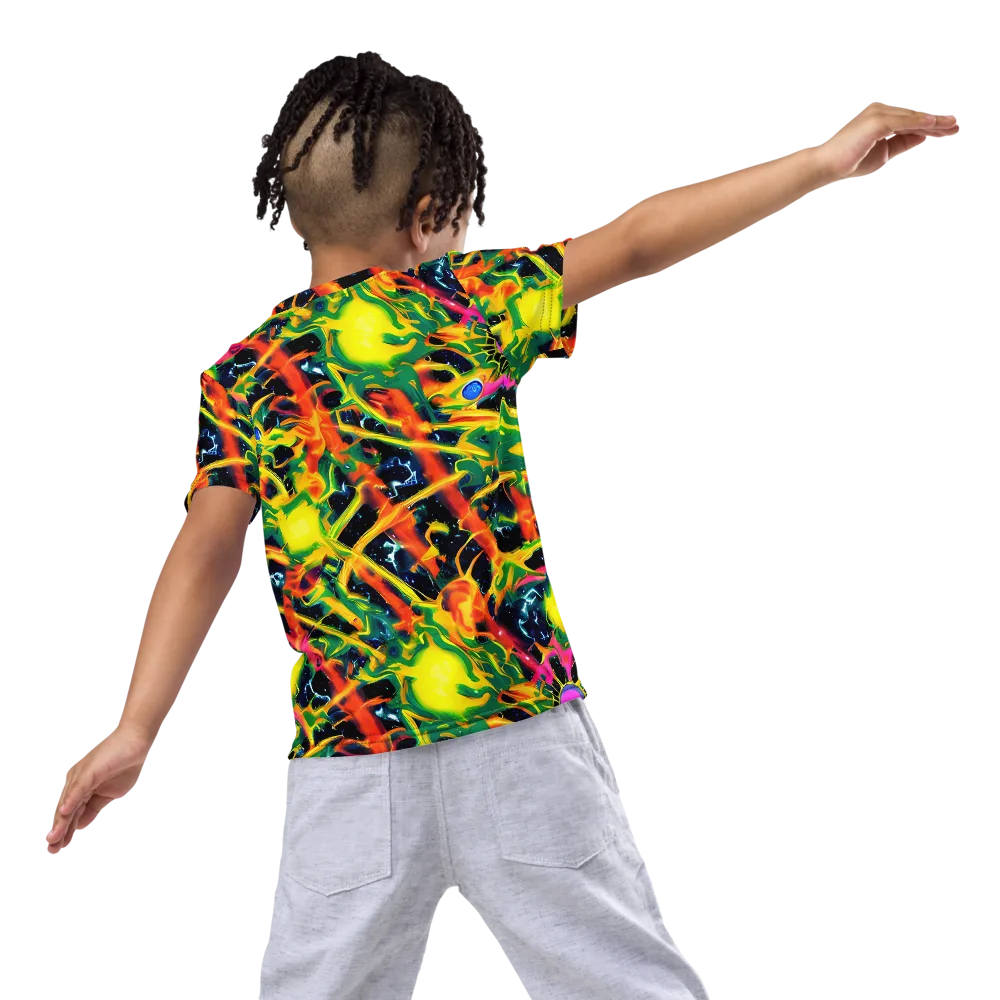 Molten Riot on Kids Crew Neck T-Shirt — Back