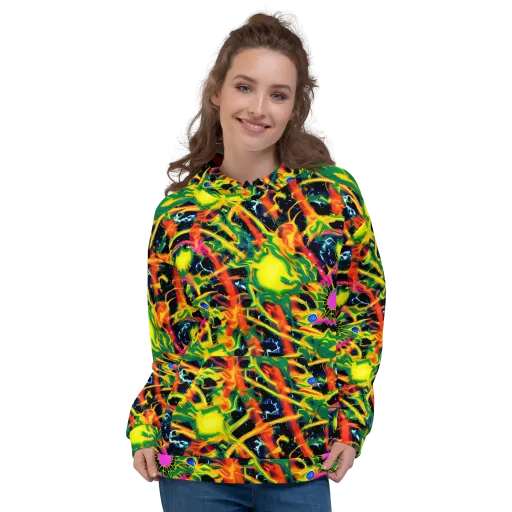 Molten Riot on a Hoodie