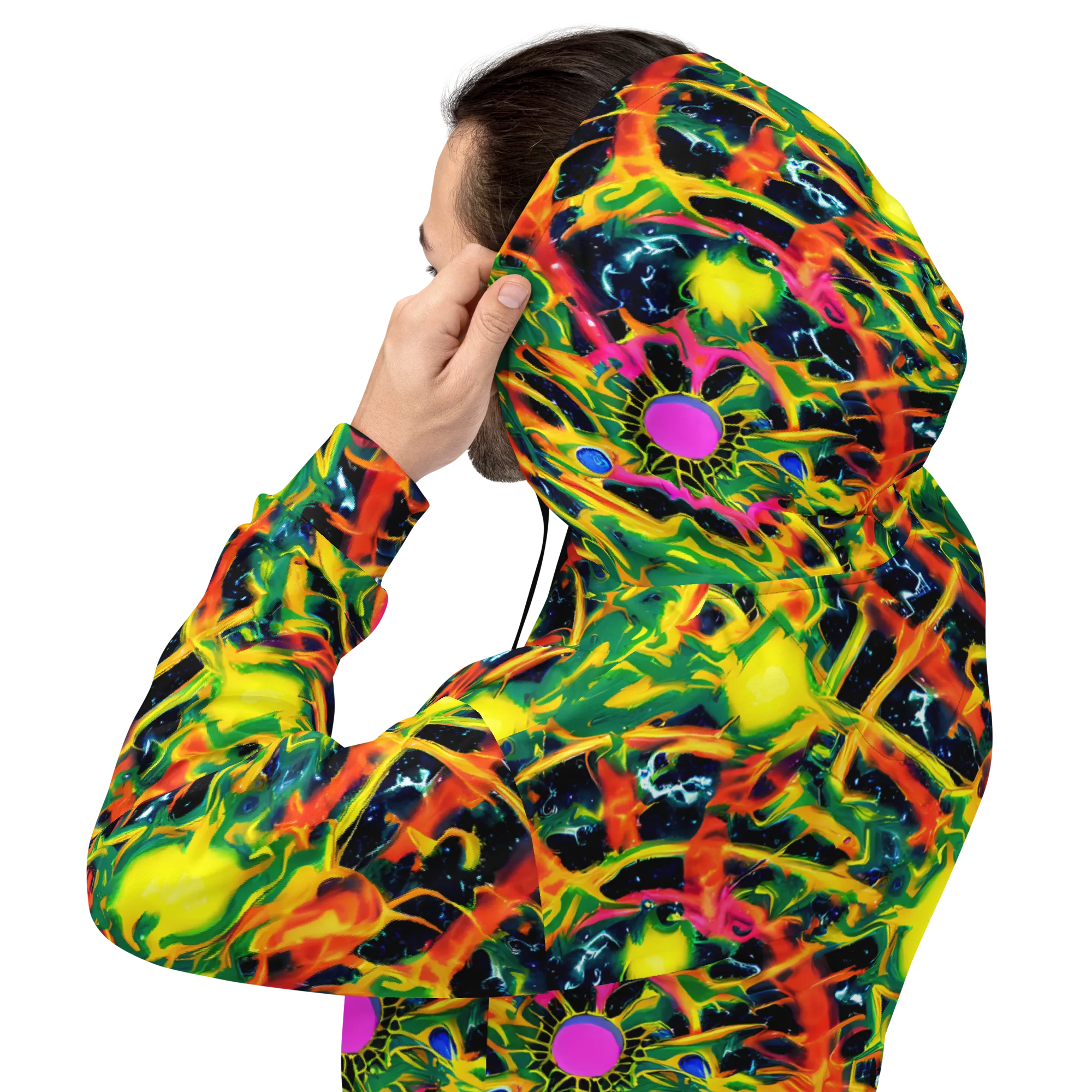Molten Riot on Hoodie — Back