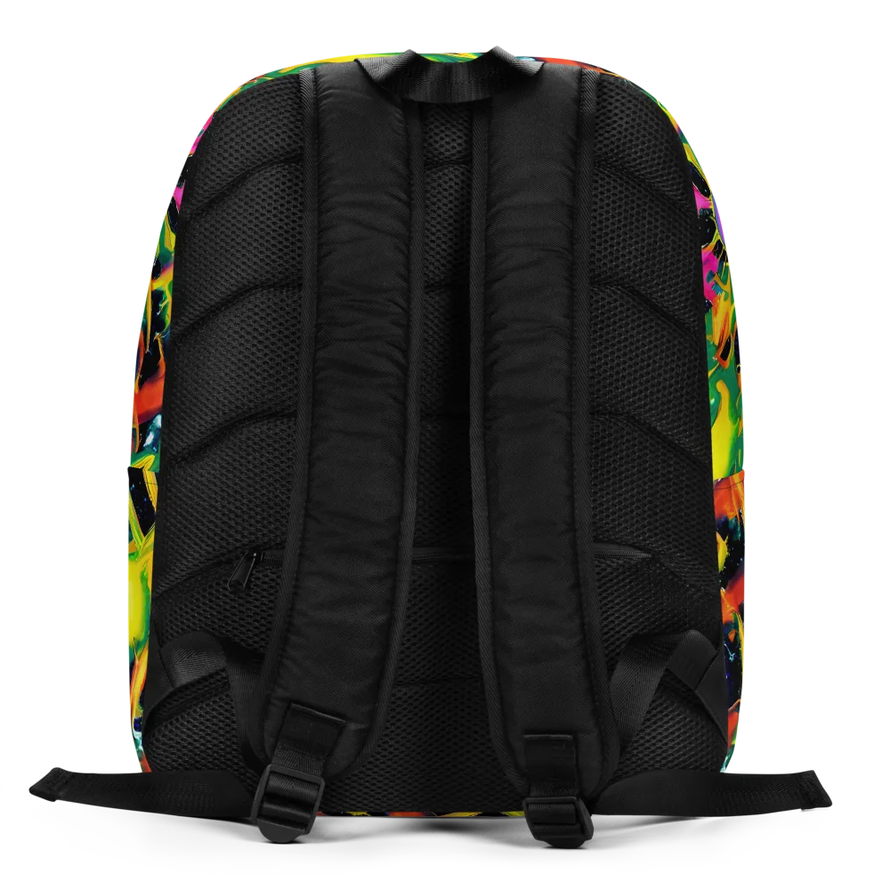 Molten Riot on Minimalist Backpack — Back
