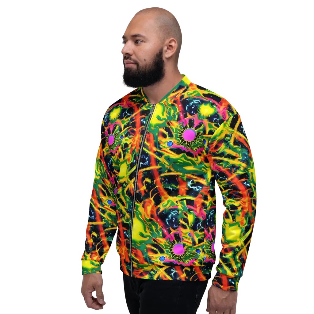 Molten Riot on Bomber Jacket — Left