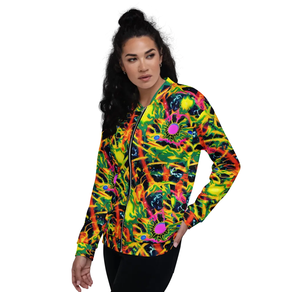 Molten Riot on Bomber Jacket — Left