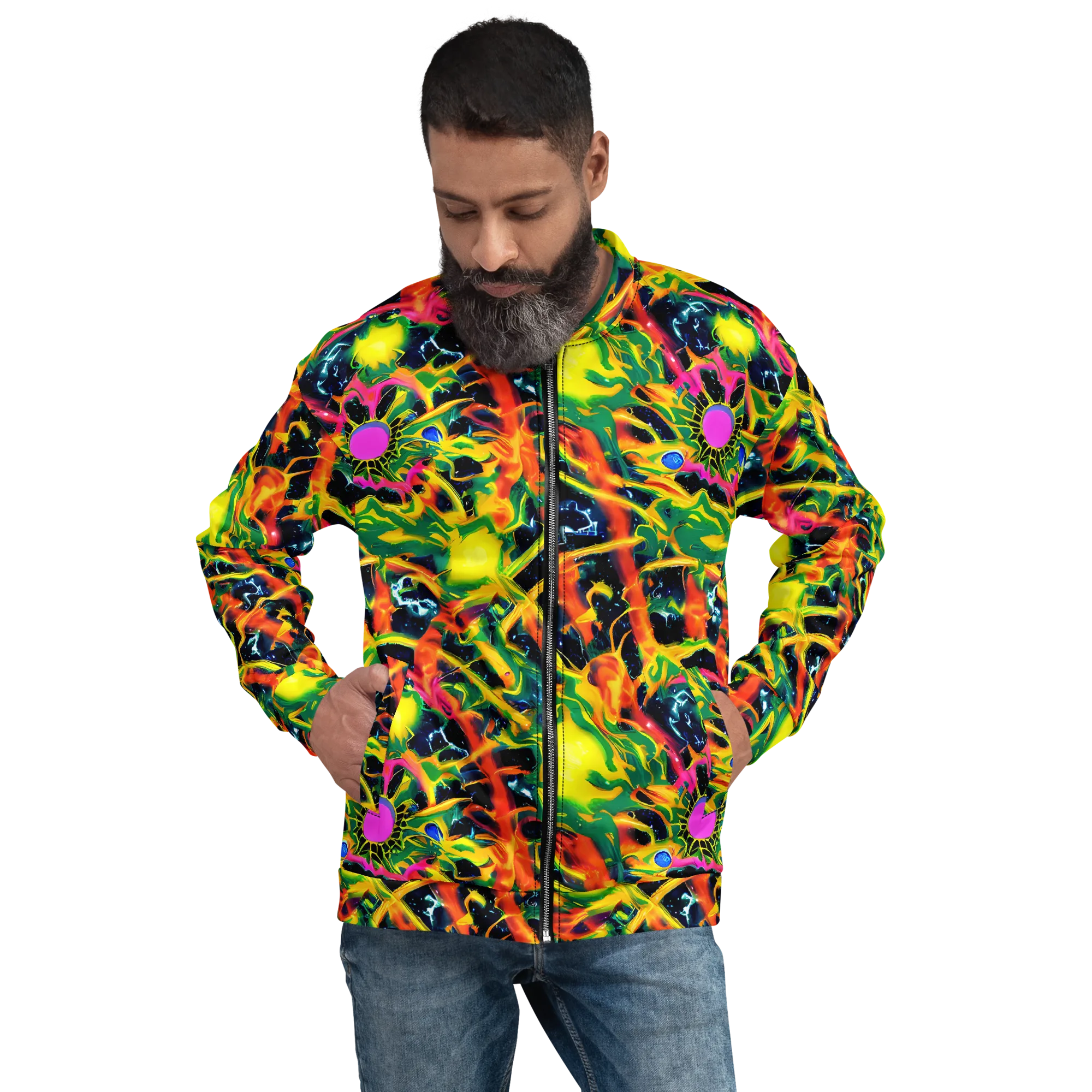 Molten Riot on Bomber Jacket — Front