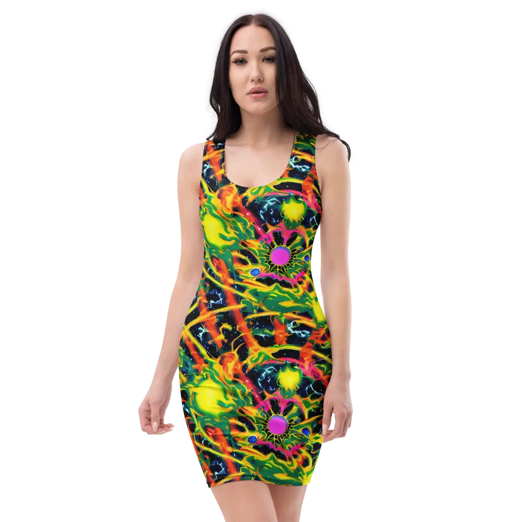 Molten Riot on Bodycon Dress — Front