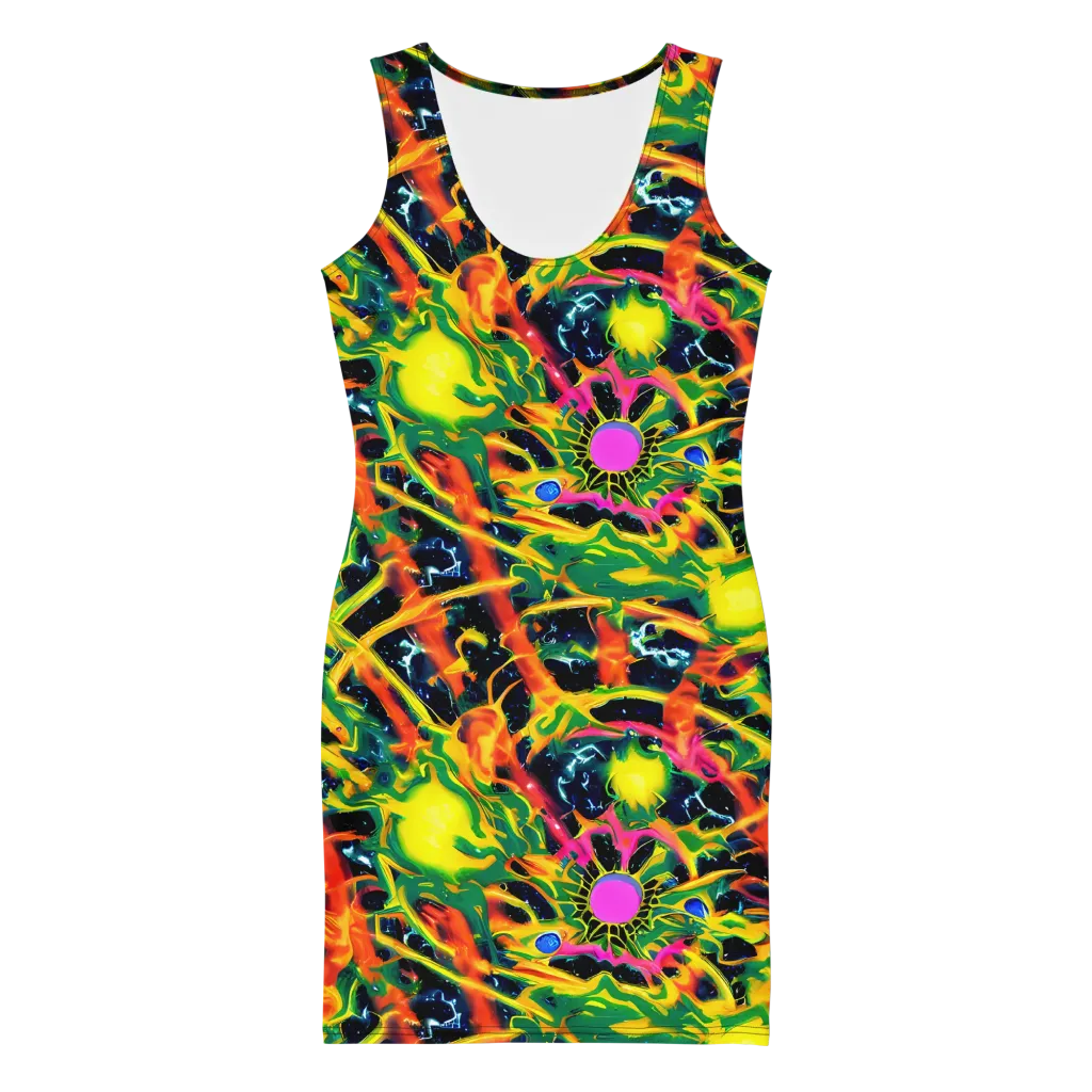Molten Riot on Bodycon Dress — Front