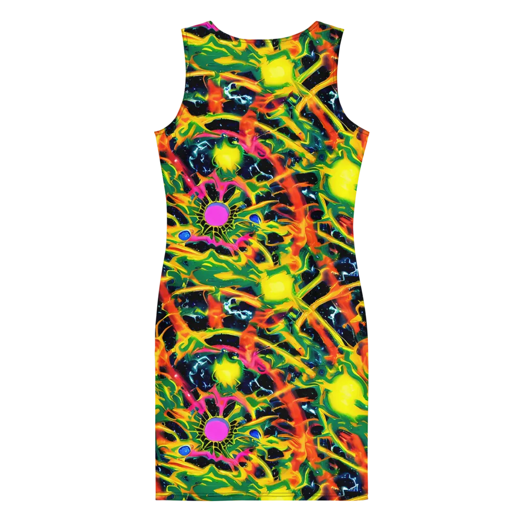 Molten Riot on Bodycon Dress — Back
