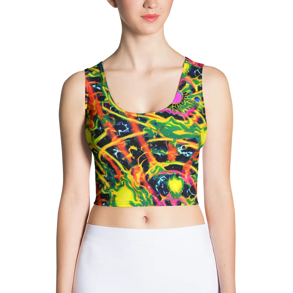 Molten Riot on Crop Top — Front