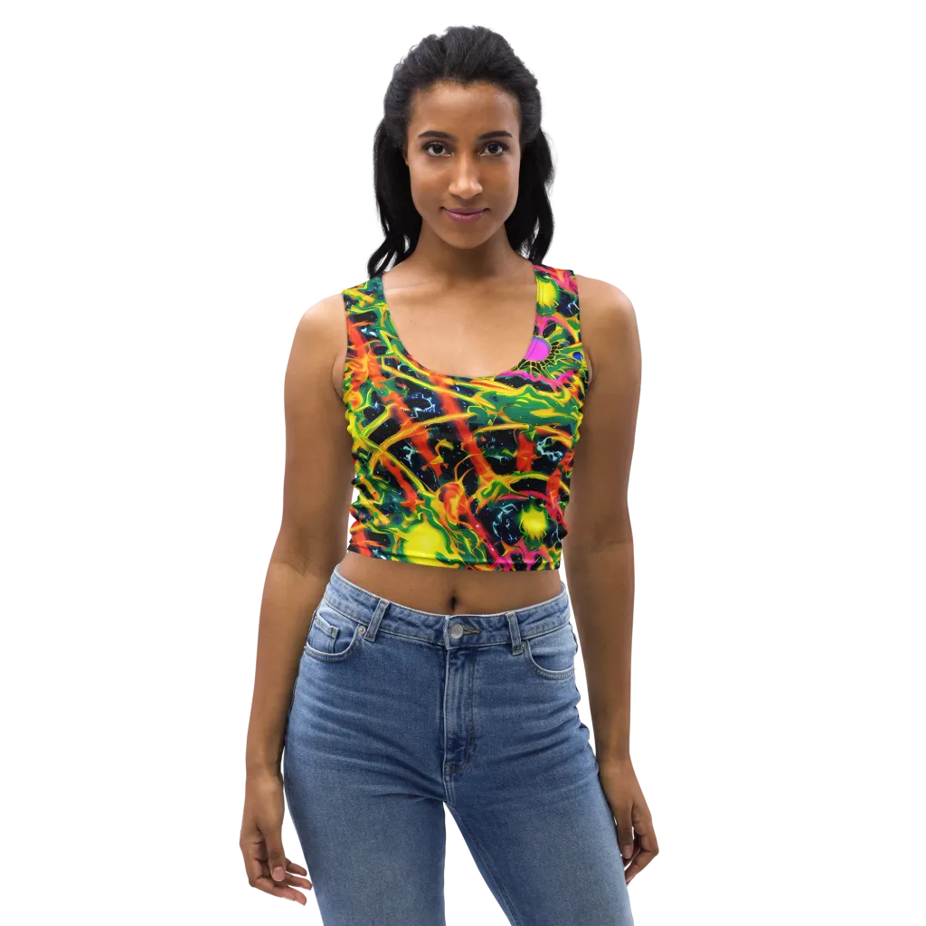 Molten Riot on Crop Top — Front