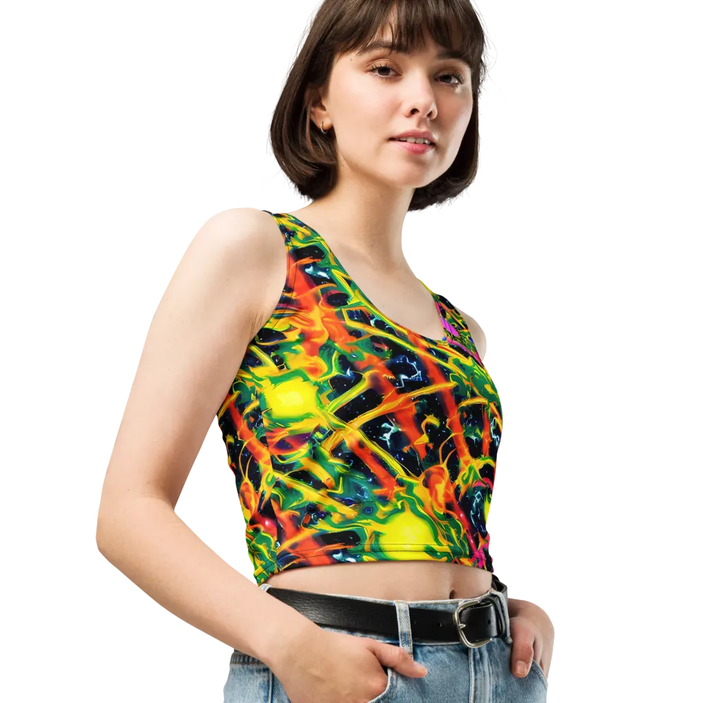 Molten Riot on Crop Top — Right Front