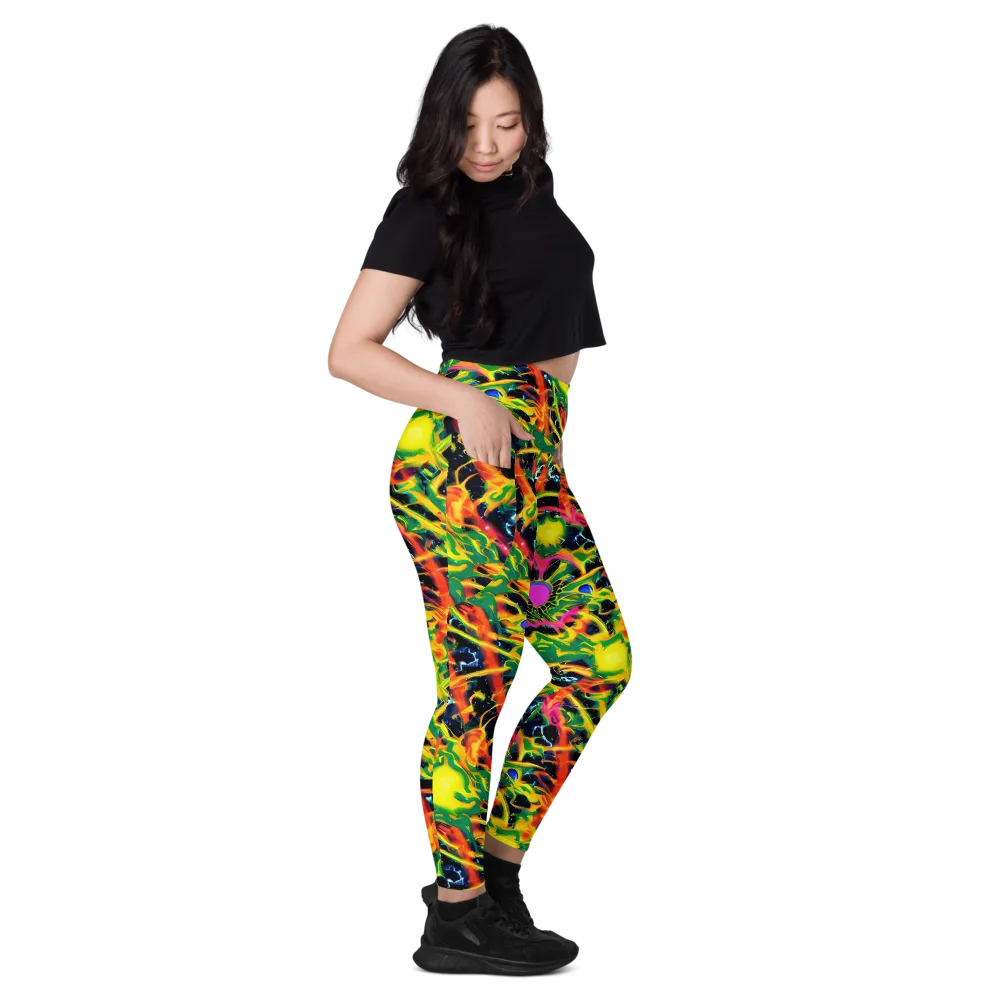 Molten Riot on Leggings with Pockets — Right