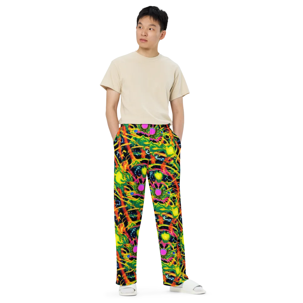 Molten Riot on Wide-Leg Pants — Front