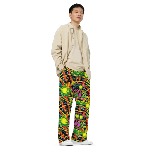 Molten Riot on a Wide-Leg Pants