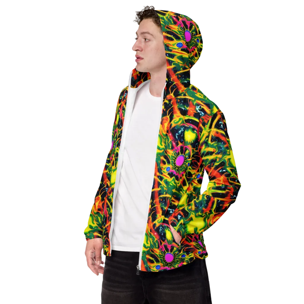 Molten Riot on Men's Windbreaker — Left Front