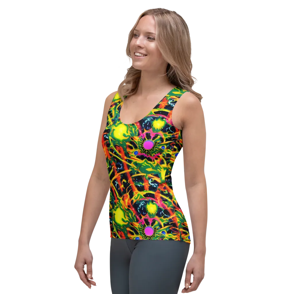 Molten Riot on Women's Tank Top — Left Front