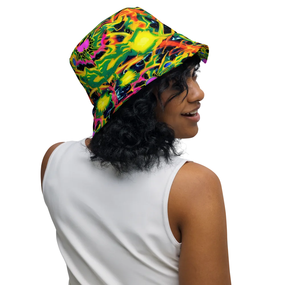 Molten Riot on Reversible Bucket Hat — Right Outside