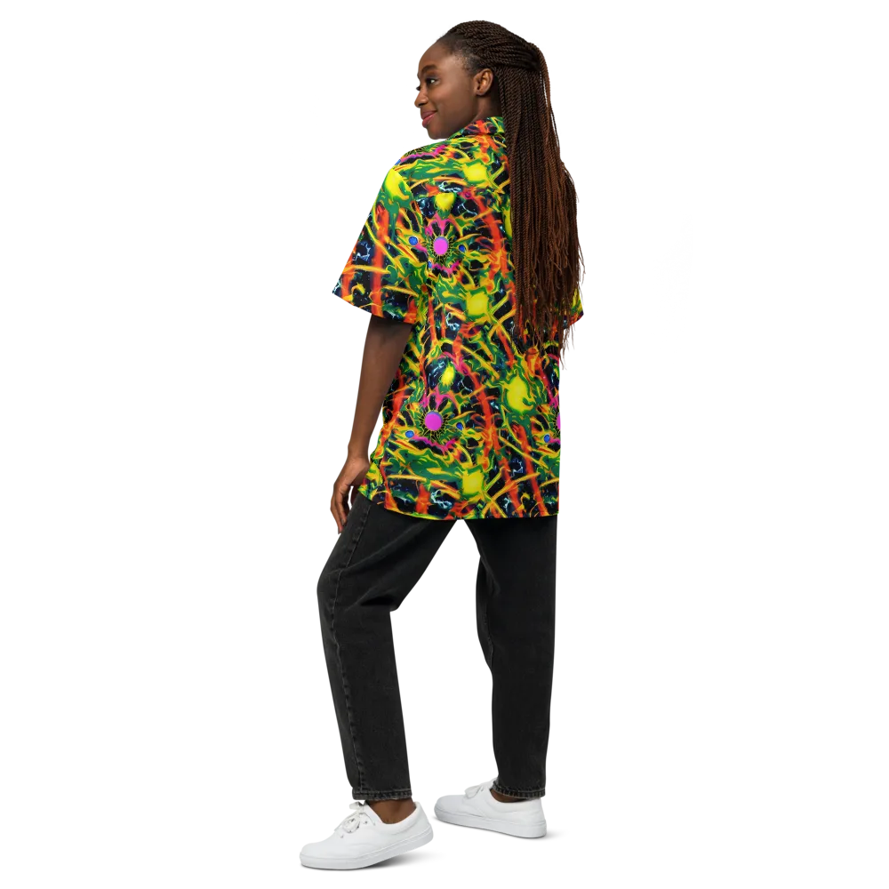 Molten Riot on Button Shirt — Back