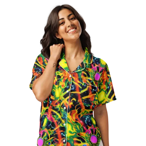 Molten Riot on a Women's Short Sleeve Pajama Top