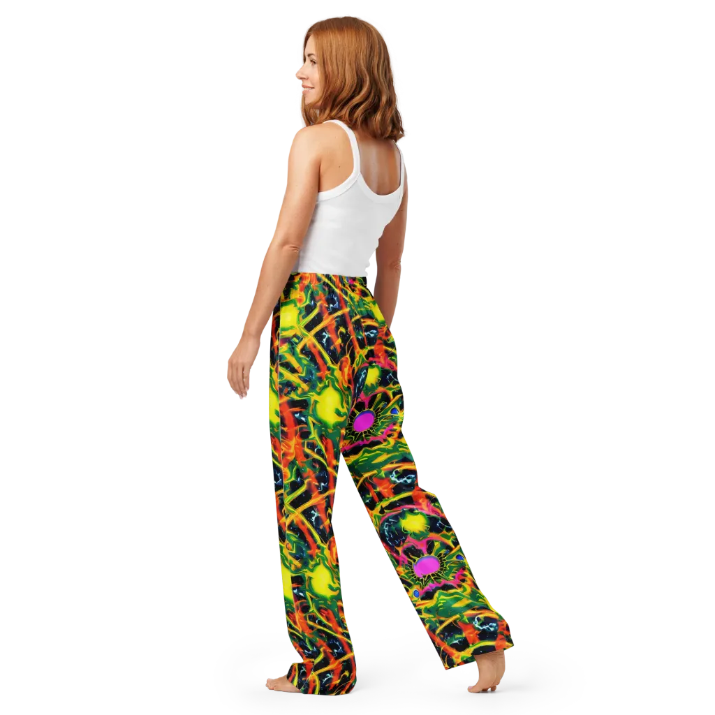 Molten Riot on Women's Pajama Pants — Back