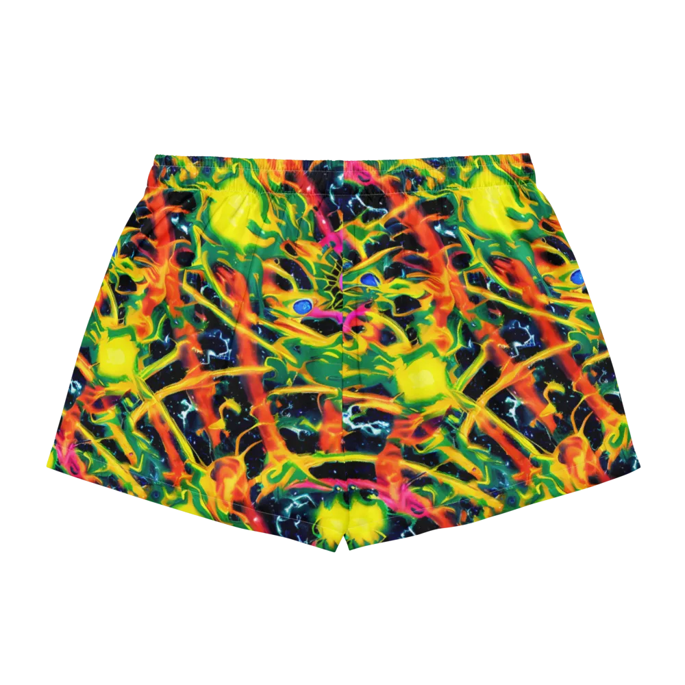 Molten Riot on Women's Pajama Shorts — Back