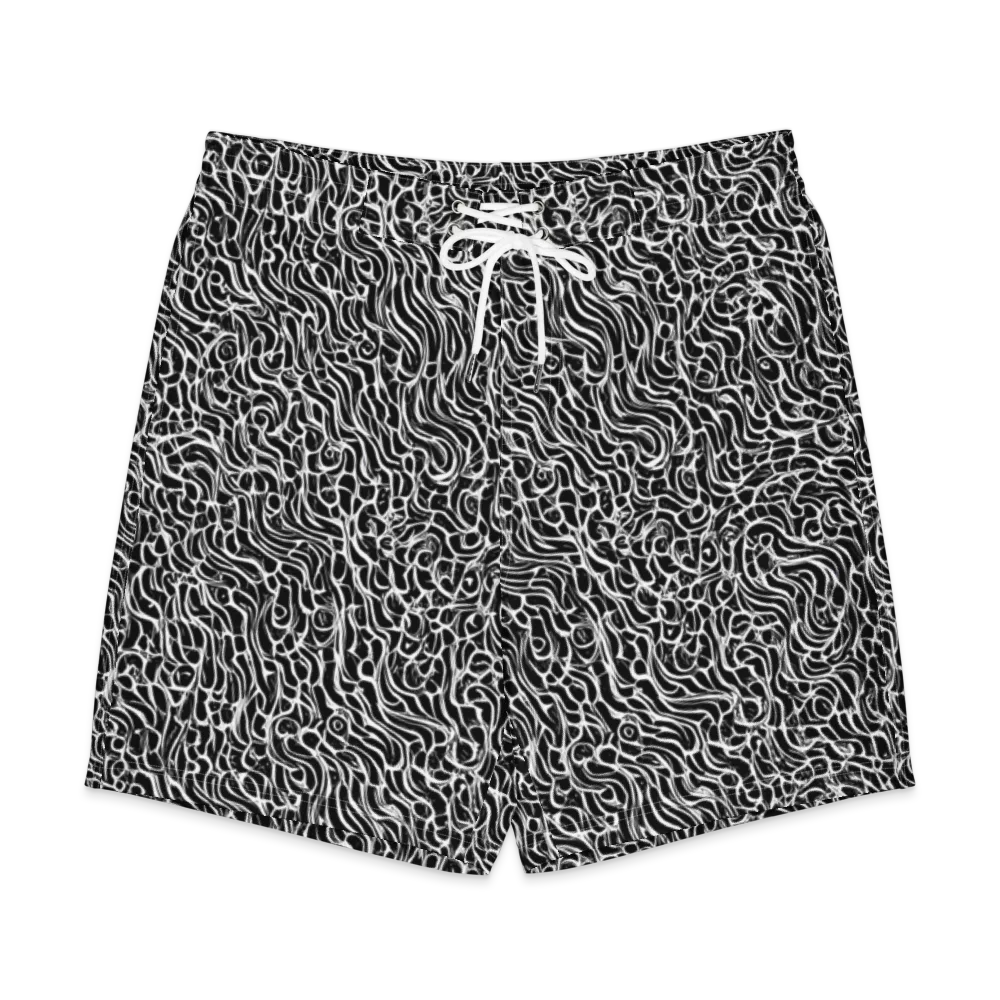 Inkstorm Maze on Men's Board Shorts — Front