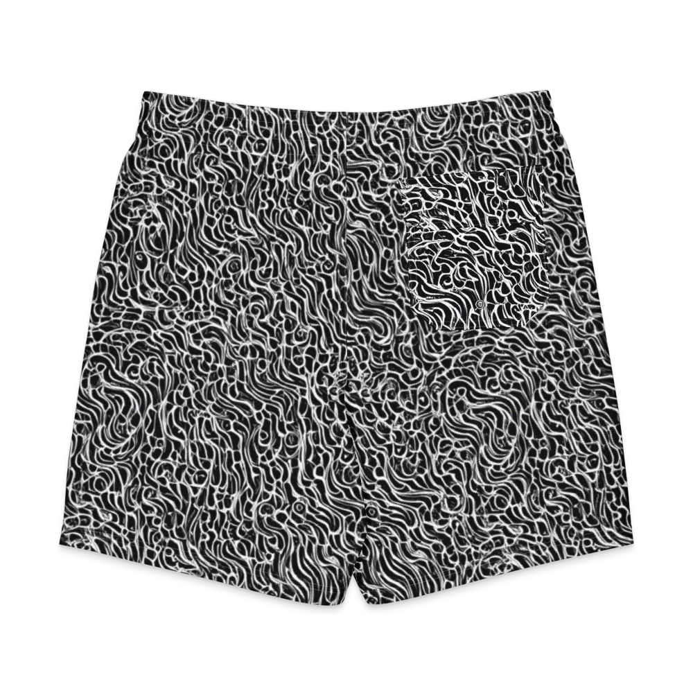 Inkstorm Maze on Men's Board Shorts — Back