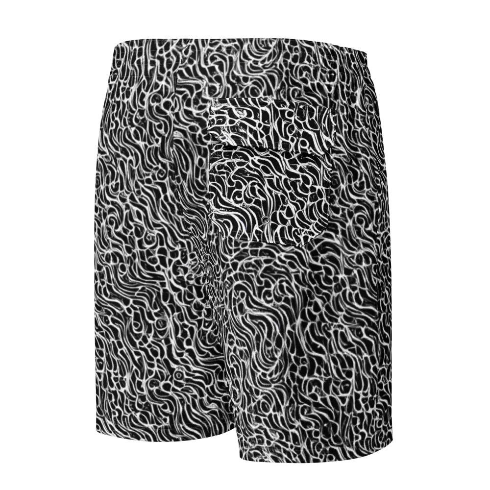 Inkstorm Maze on Men's Board Shorts — Back