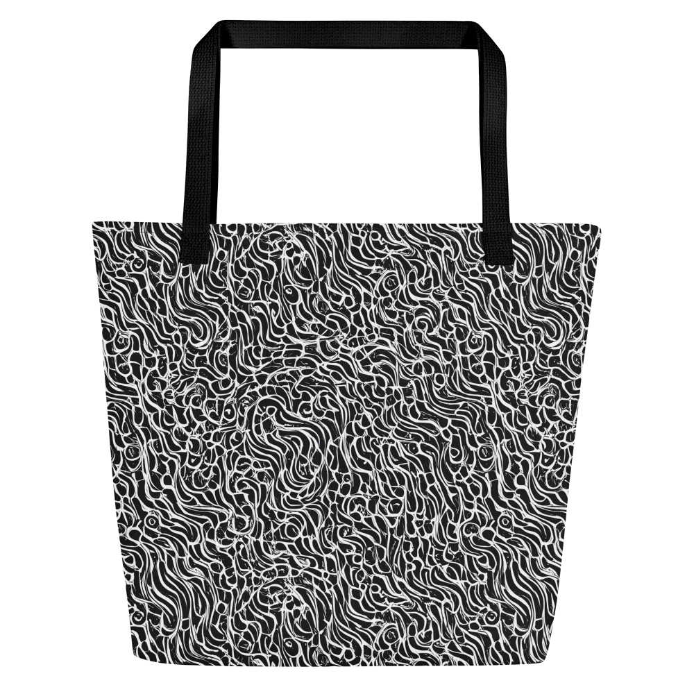 Inkstorm Maze on Large Tote Bag W/ Pocket — Front