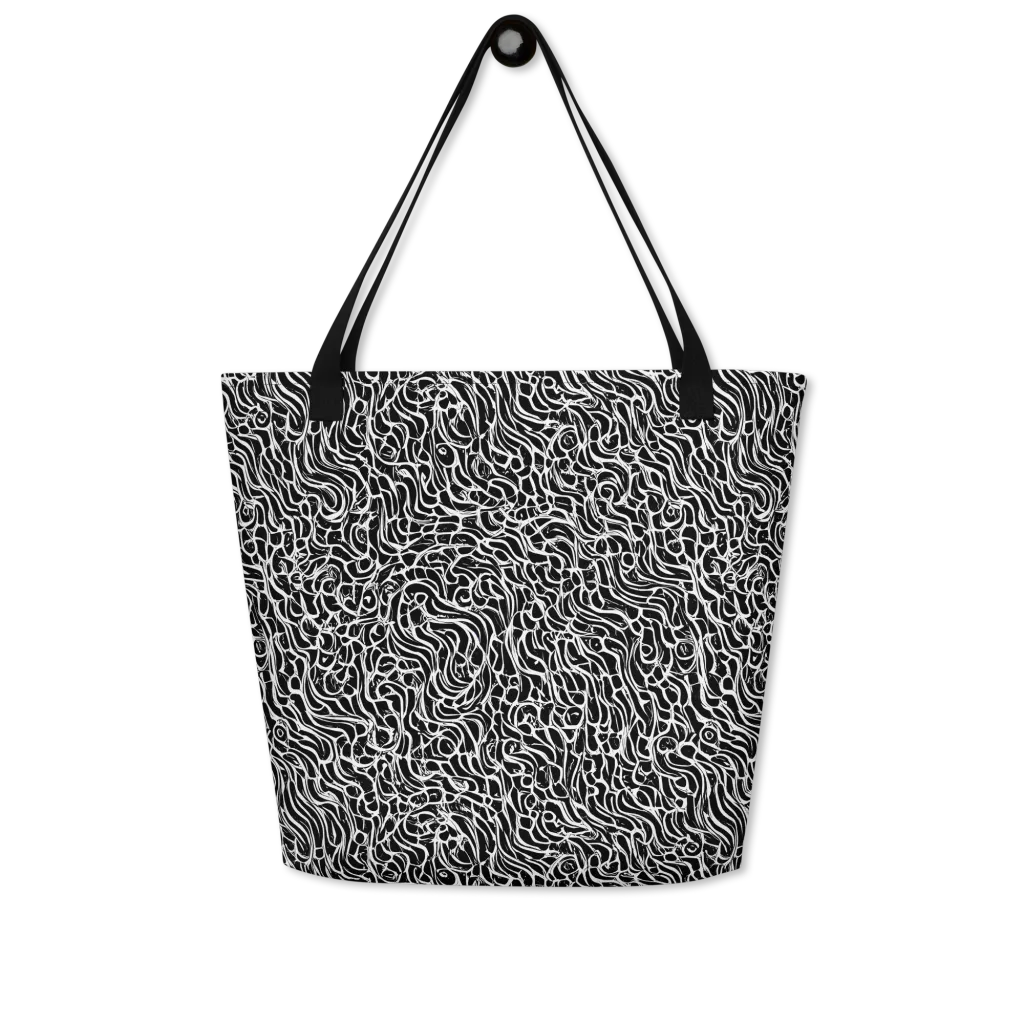 Inkstorm Maze on Large Tote Bag W/ Pocket — Front