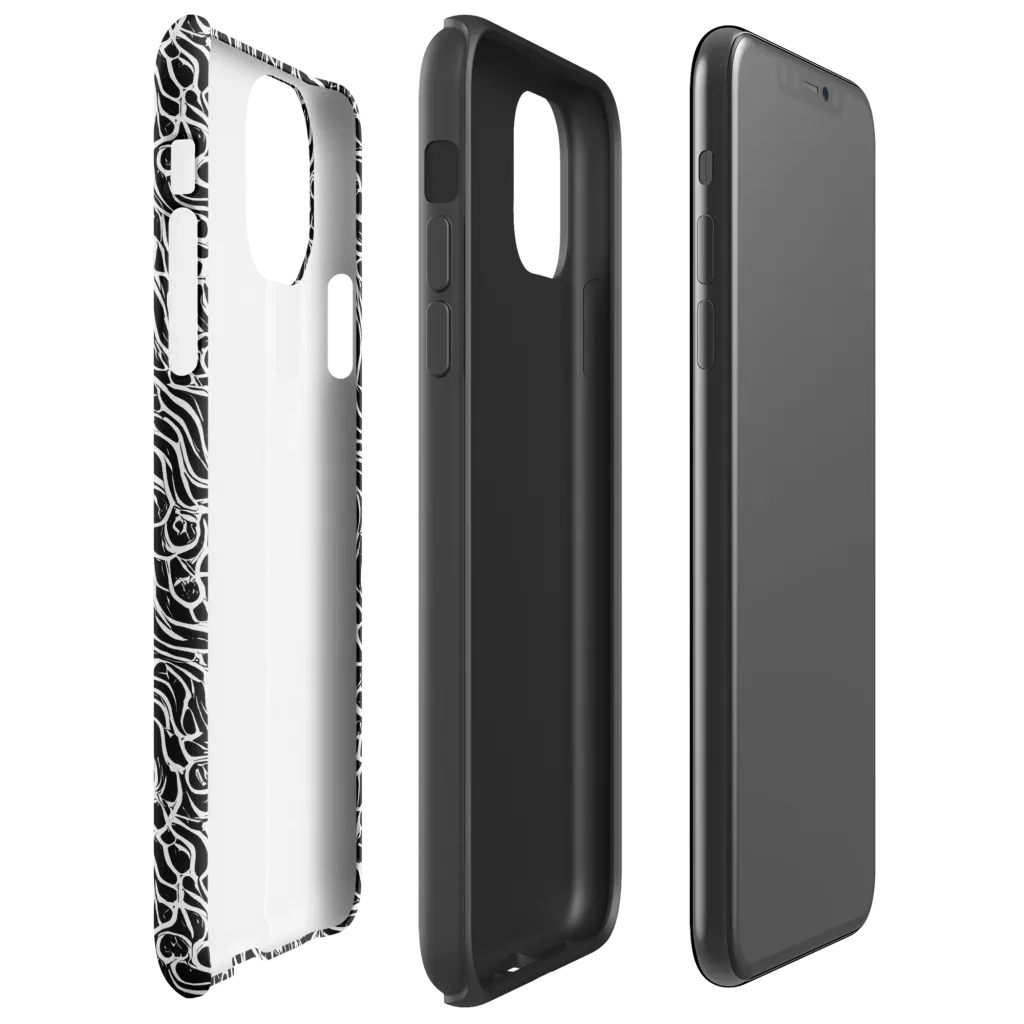 Inkstorm Maze on Tough Case for iPhone® — Right