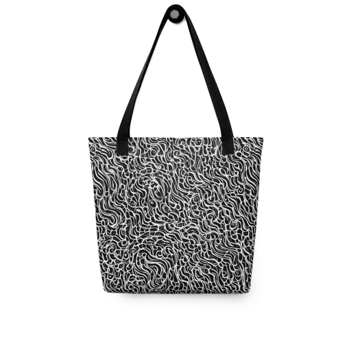 Inkstorm Maze on a Tote Bag