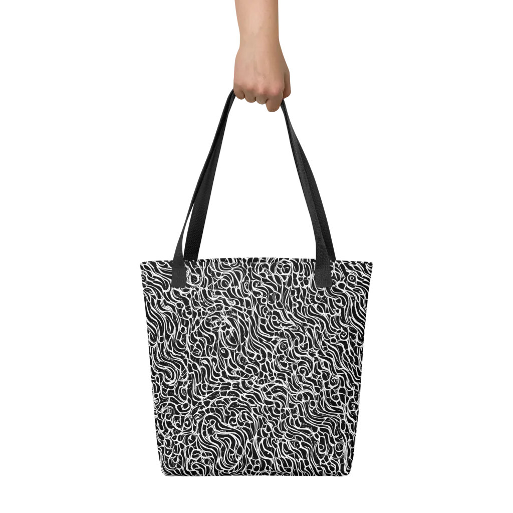 Inkstorm Maze on Tote Bag — Front