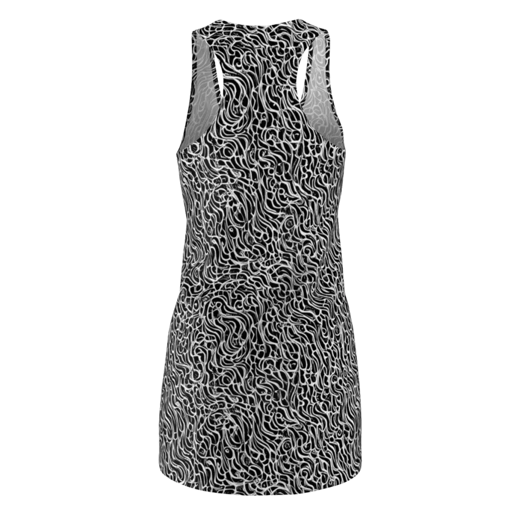 Inkstorm Maze on Racerback Dress — Back
