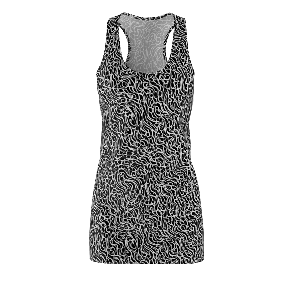 Inkstorm Maze on Racerback Dress — Front