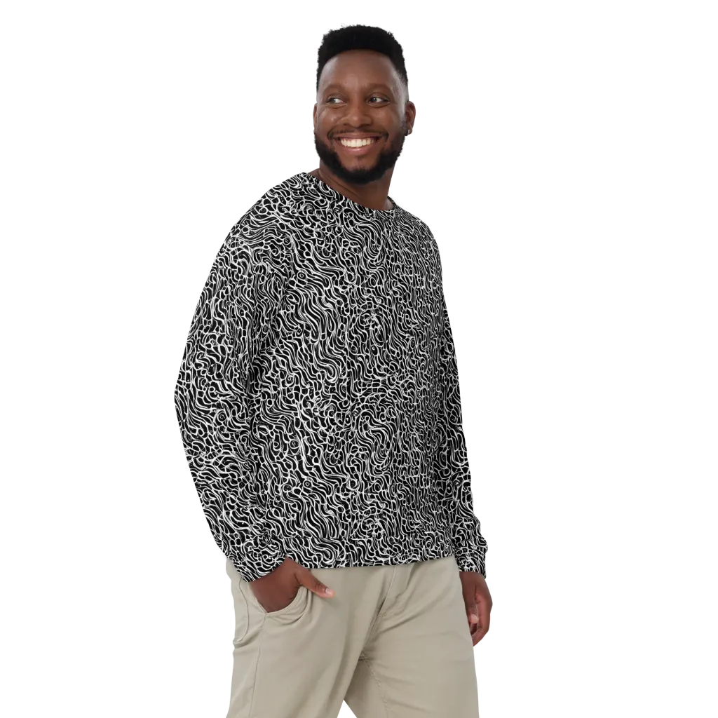 Inkstorm Maze on Sweatshirt — Front