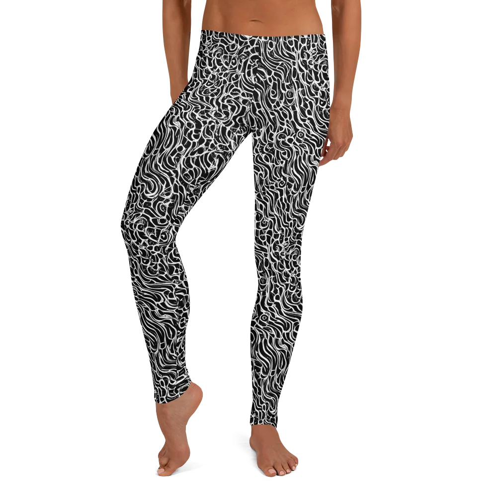 Inkstorm Maze on Leggings — Front