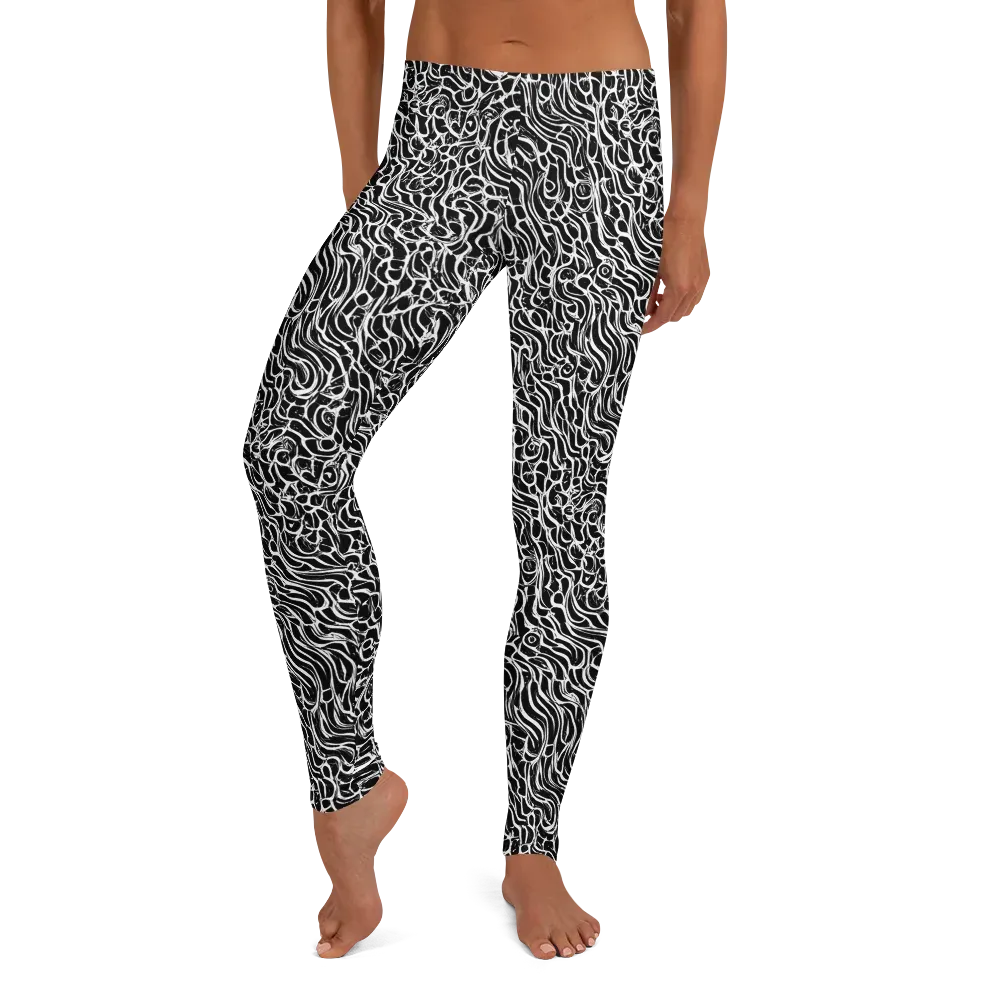 Inkstorm Maze on Leggings — Front