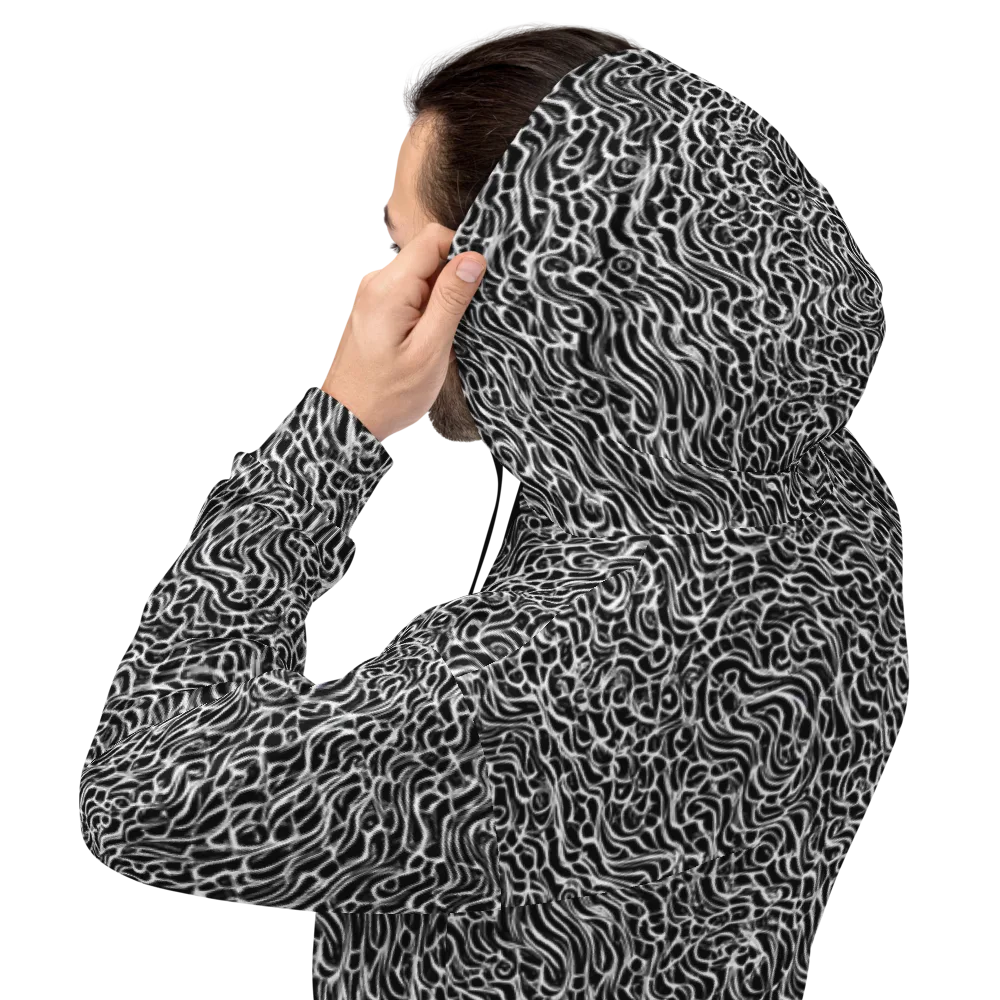 Inkstorm Maze on Hoodie — Back